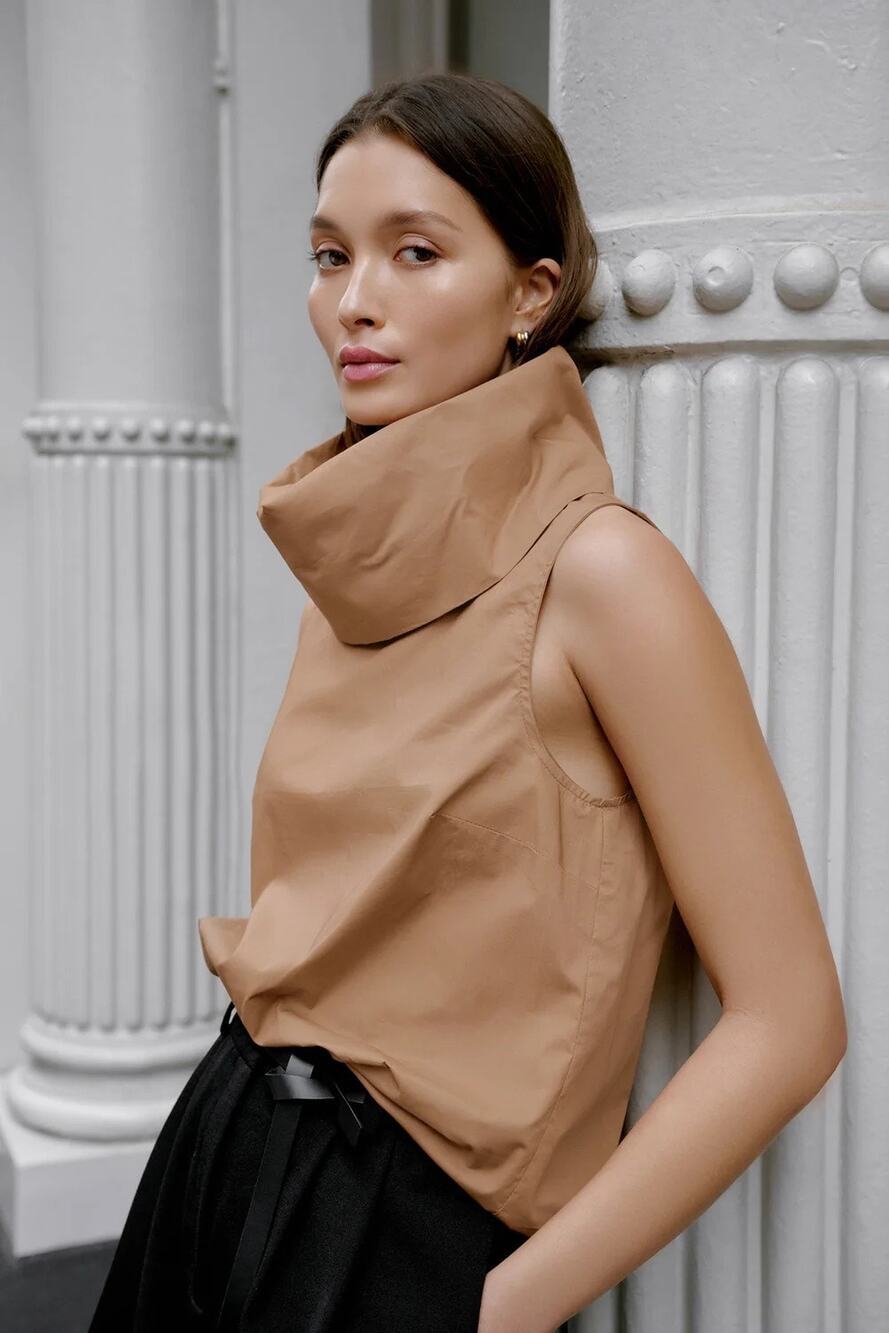 Marcella NY Marcy Poplin Turtleneck